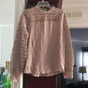 Long sleeve lace blouse
